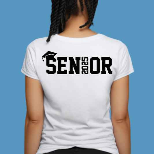 Senior 2025 T-Shirt - Custom School Tee to Celebrate the Class of 2025