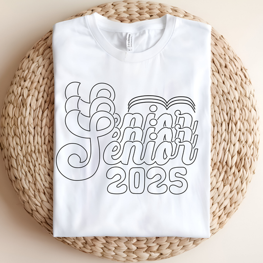 Senior 2025 T-Shirt - Graduating Senior Class of 2025 Chic Tee