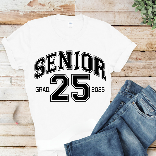 Senior 2025 T-Shirt - Trendy Graduate 2025 Senior Tee