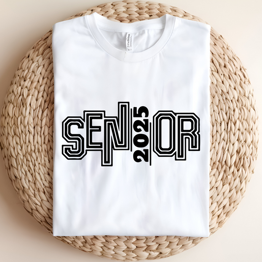 Senior 2025 T-Shirt - Trendy Graduate 2025 Senior Tee