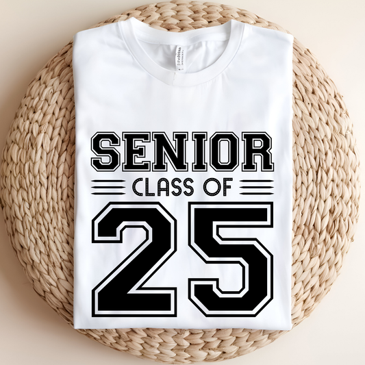 Senior 2025 T-Shirt - Graduating Senior Class of 2025 Chic Tee