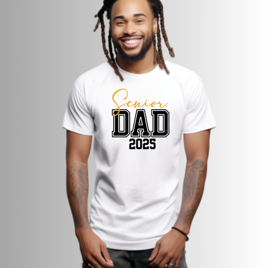 Senior Dad Graduate 2025 T-Shirt -Class of 2025 Dad Tee