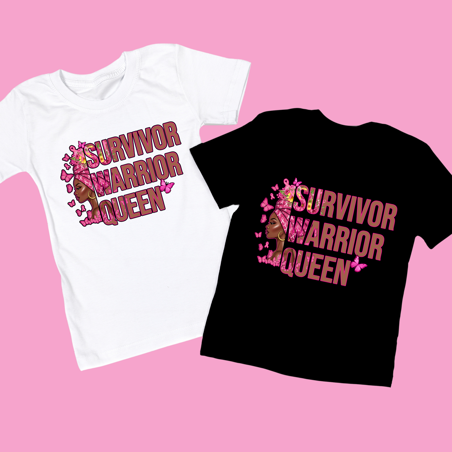 Black Women Empowerment Tee - Survivor Warrior Queen Graphic Tee