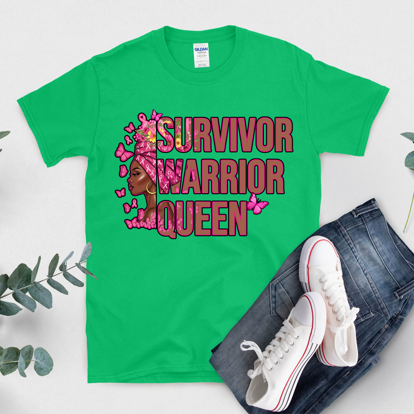 Black Women Empowerment Tee - Survivor Warrior Queen Graphic Tee