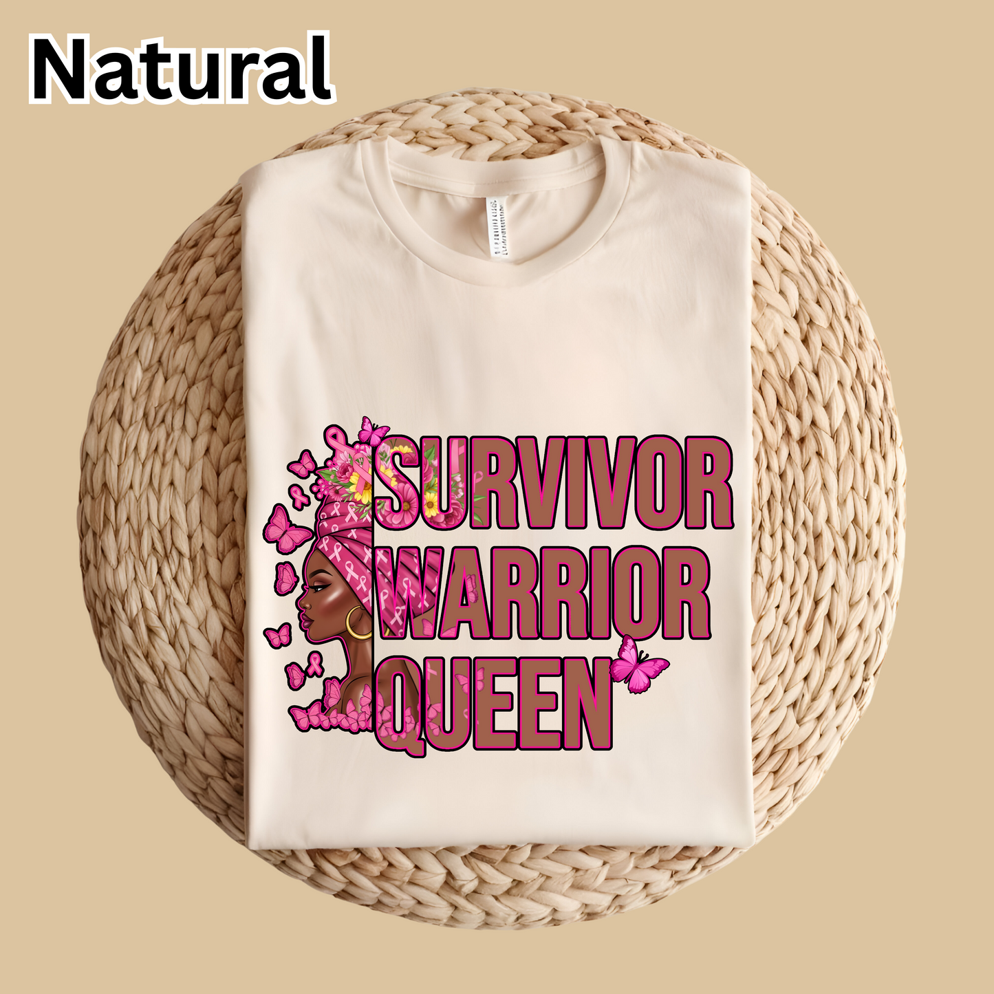 Black Women Empowerment Tee - Survivor Warrior Queen Graphic Tee