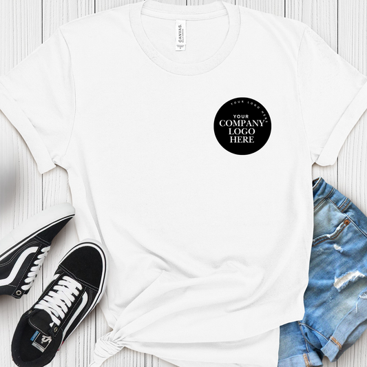 Taylor-Made Custom Tee Shirt - Company Logo Tee's - Front Tee Design Only