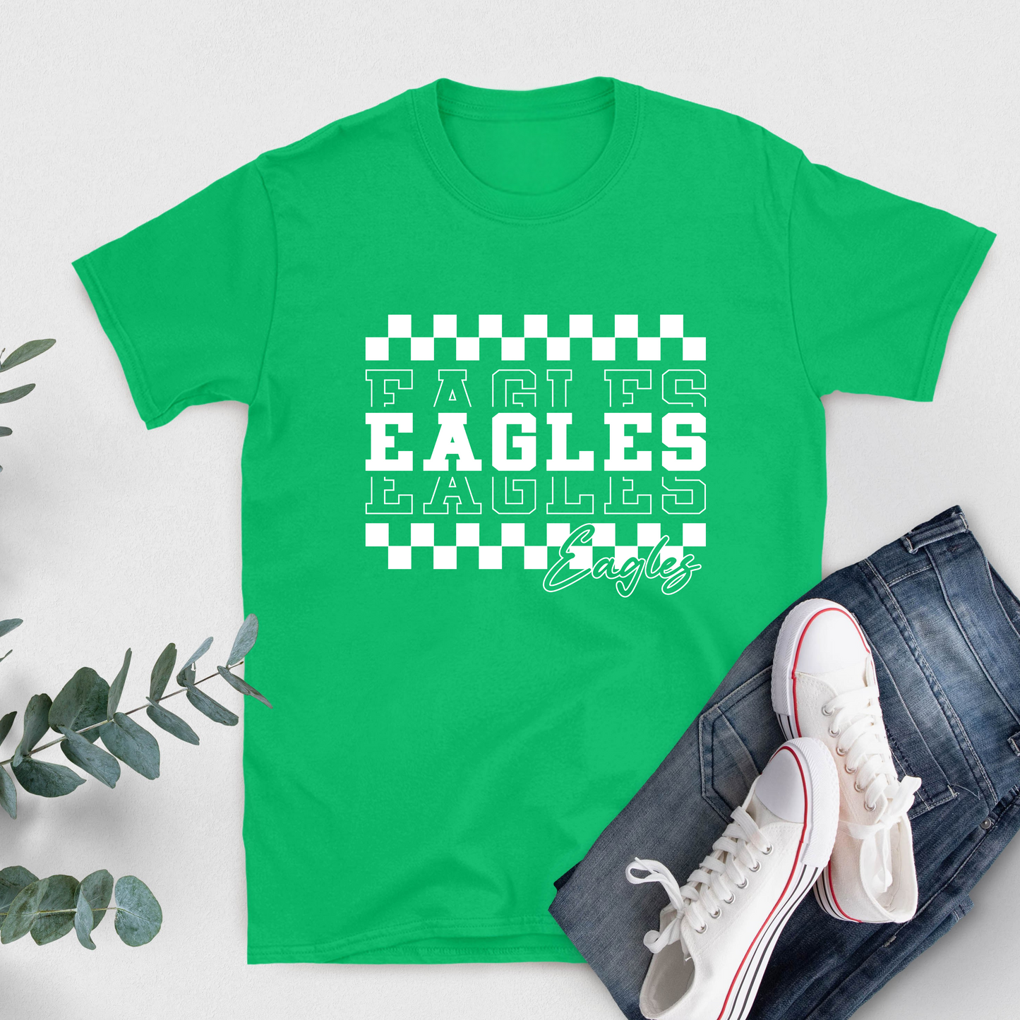 Eagles Custom Mascot Shirt - Eagles Game Day Cool School Spirit Tee