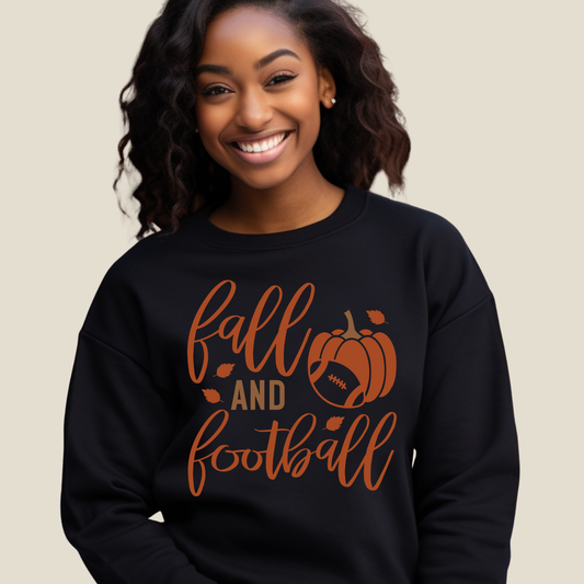 Fall and Football Game Day Sweater: Cozy Game Day Crewneck Sweatshirt for Autumn