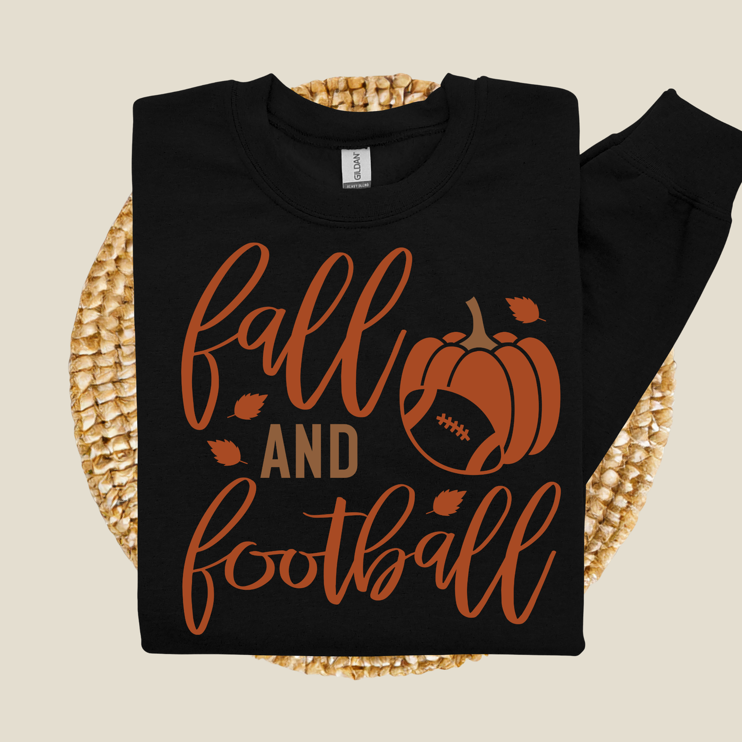 Fall and Football Game Day Sweater: Cozy Game Day Crewneck Sweatshirt for Autumn