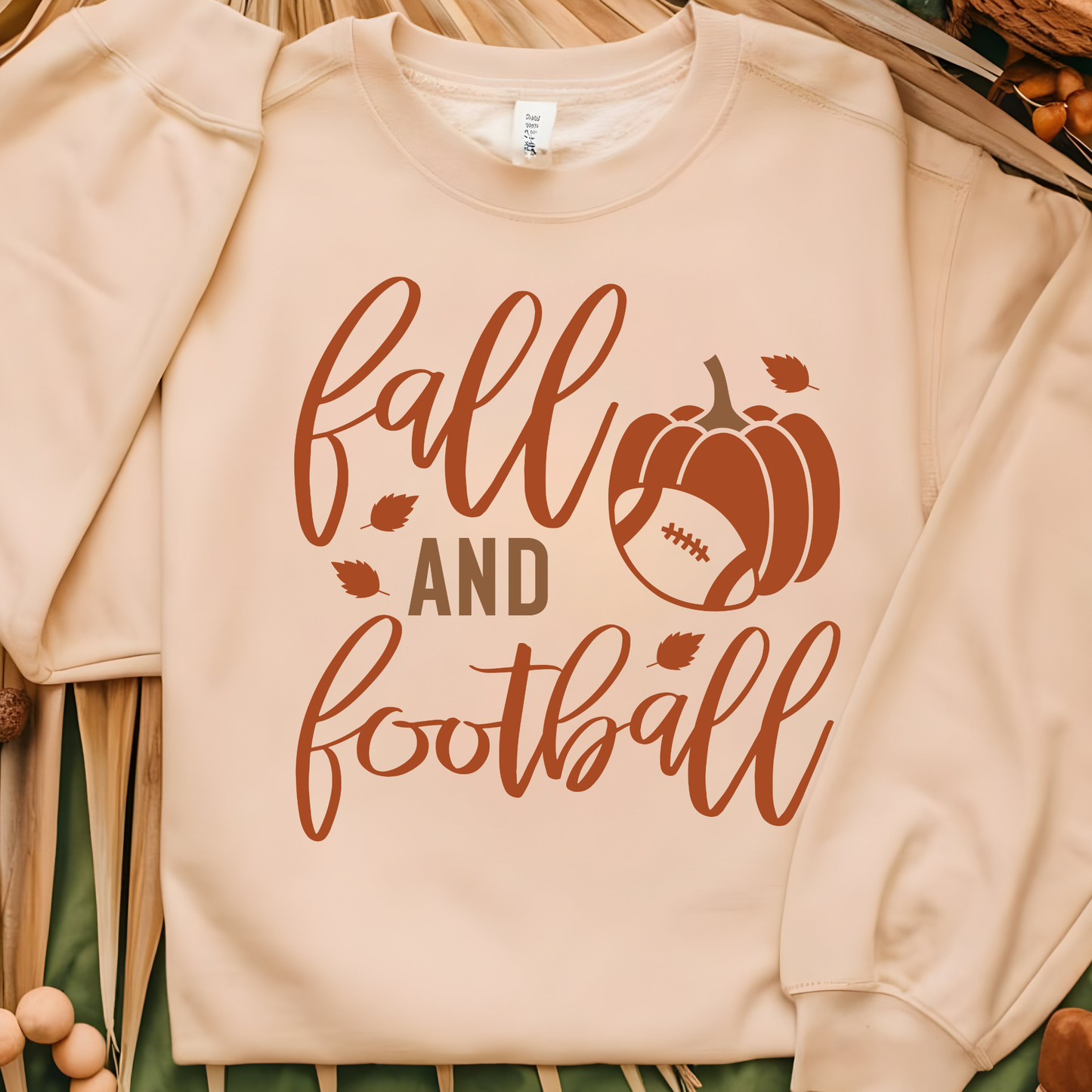 Fall and Football Game Day Sweater: Cozy Game Day Crewneck Sweatshirt for Autumn