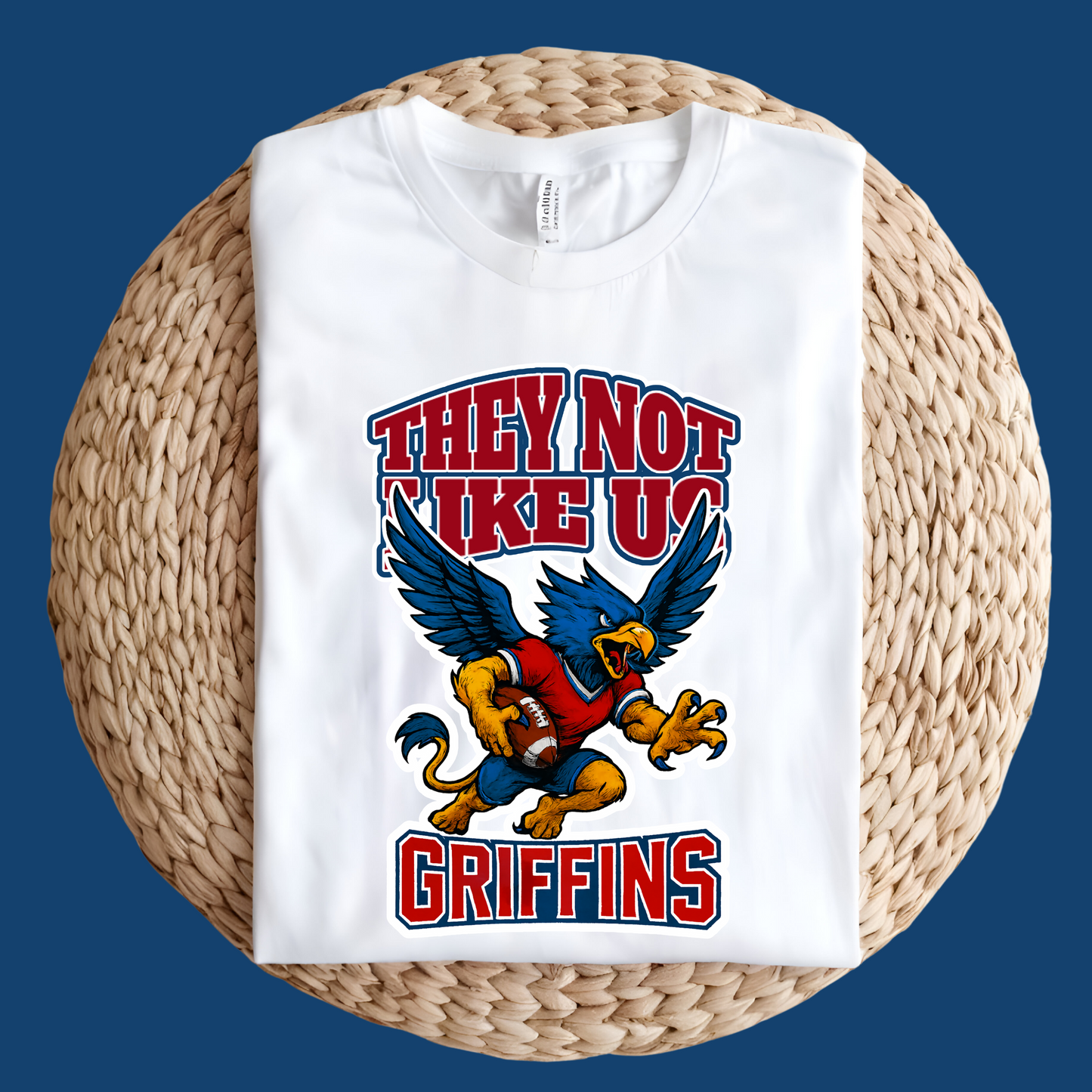 Griffins Mascot T-Shirt: They Not Like Us School Spirit Game Day Tee