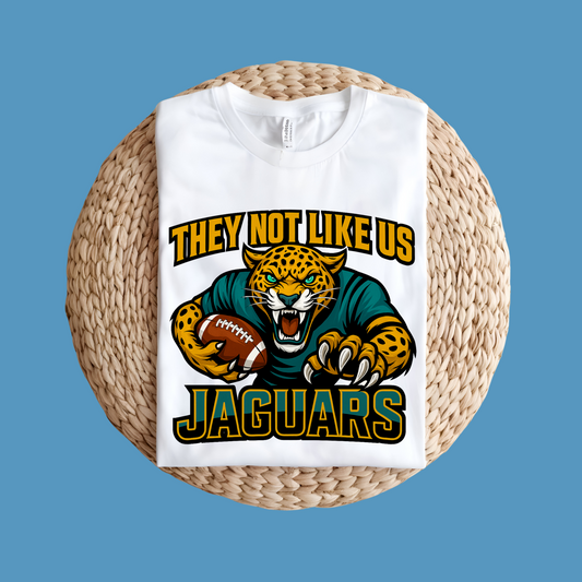 Jaguars Football Shirt - Jaguars Bold "They Not Like Us" Game Day Spirit Tee