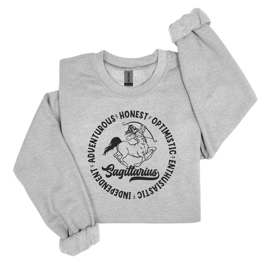 Sagittarius Zodiac Shirt - Astrology Apparel, Crewneck, Long Sleeve, and Hoodie