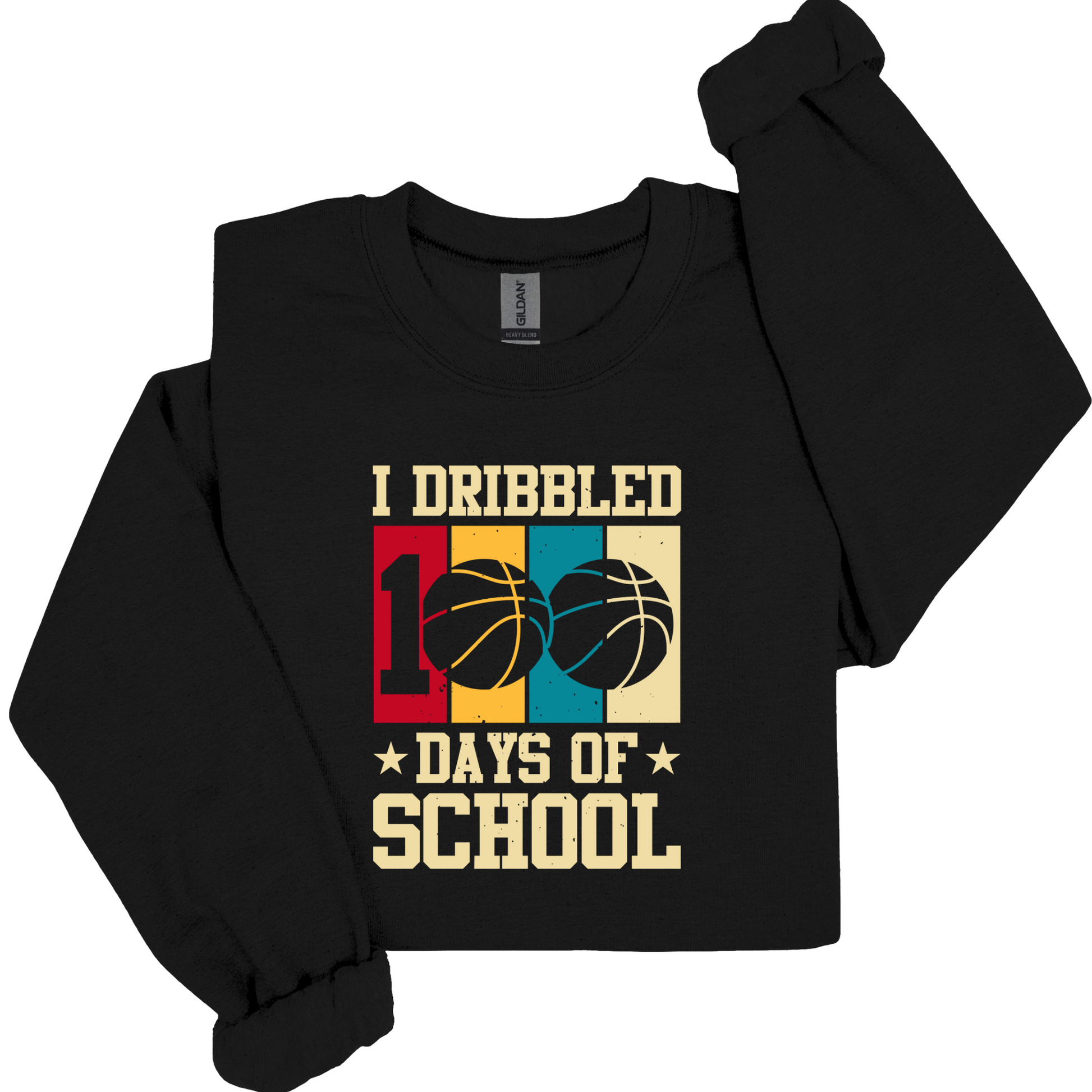 100 Days School Sweatshirt - I Dribbled 100 Days of School Sweater to celebrate 100 days of school 