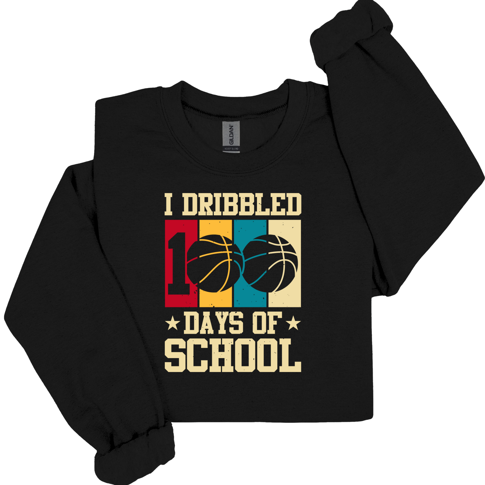 100 Days School Sweatshirt - I Dribbled 100 Days of School Sweater to celebrate 100 days of school 