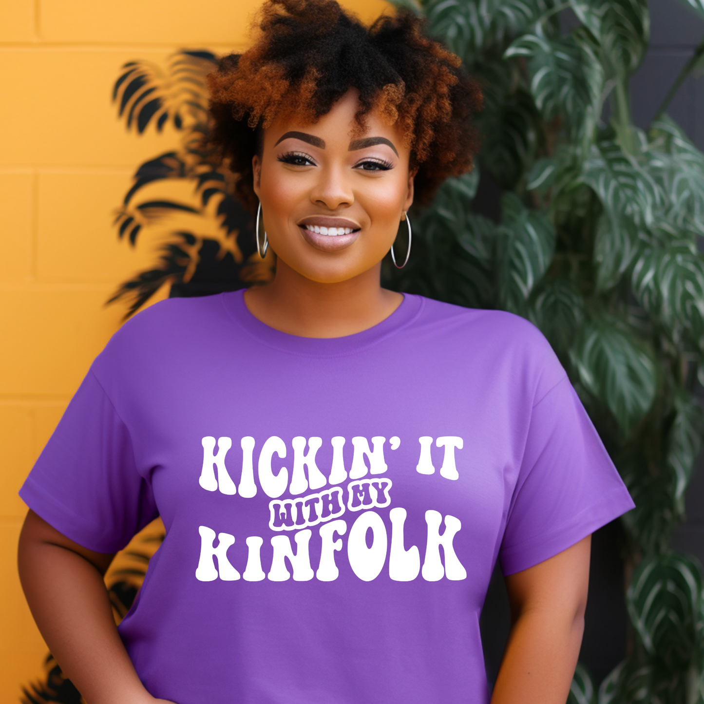 Family Reunion Shirt - Kickin' it with my Kinfolk Unisex Graphic Tee - Family Matching T-Shirt