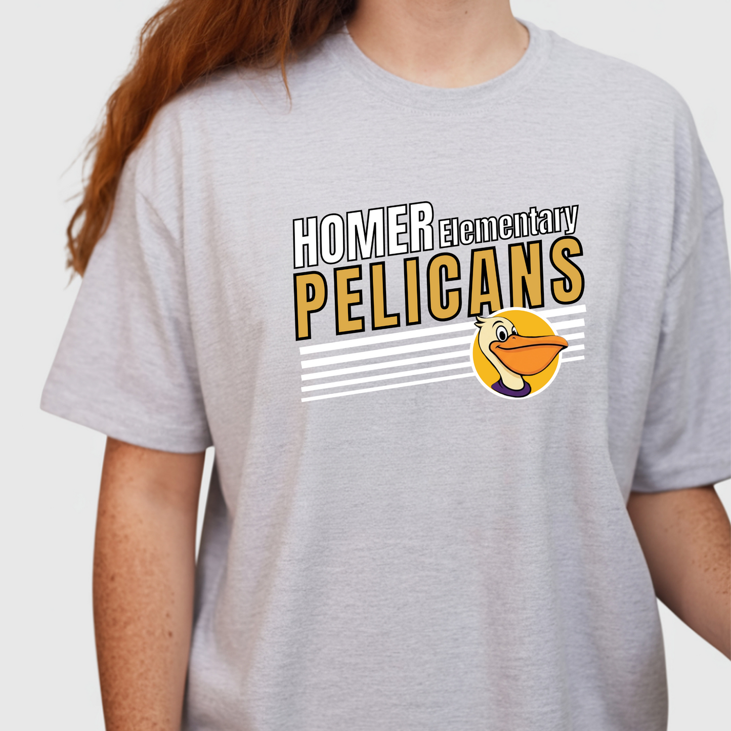 Pelicans Spirit Wear - Homer Elementary School Pelican Unisex Shirt