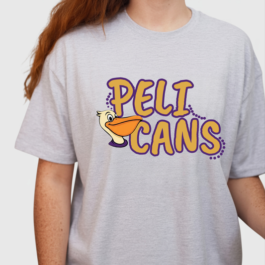 Official Mascot PELICANS Spirit Tee | Bold Graphic Apparel for Students, Teachers & Families