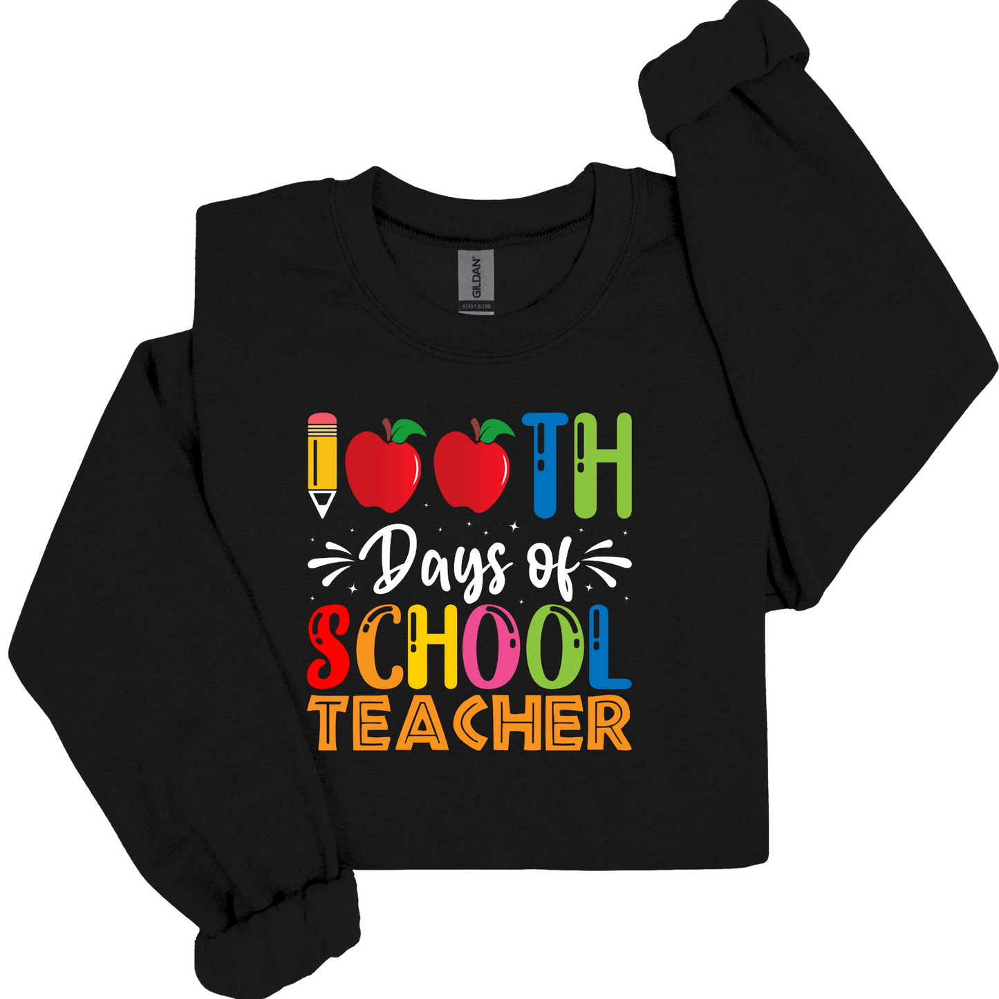 100 Days of School Sweater "100 Days of School Teacher" Fun and Stylish Sweater