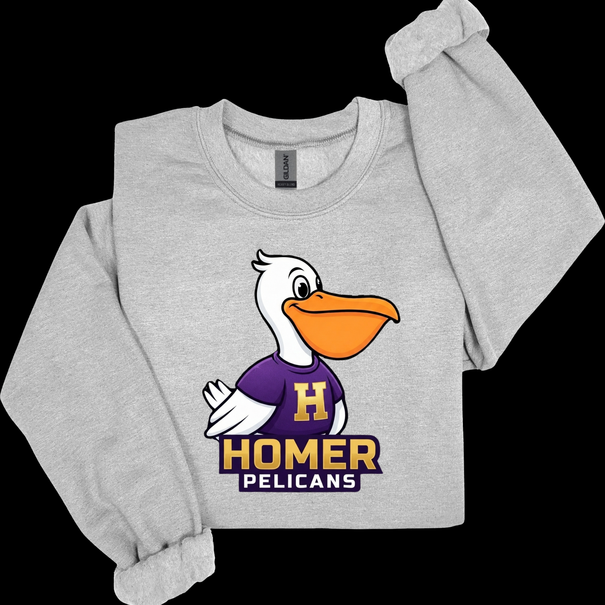 Official HOMER Pelicans Mascot Spirit Tee | Apparel for Students, Teachers & Families