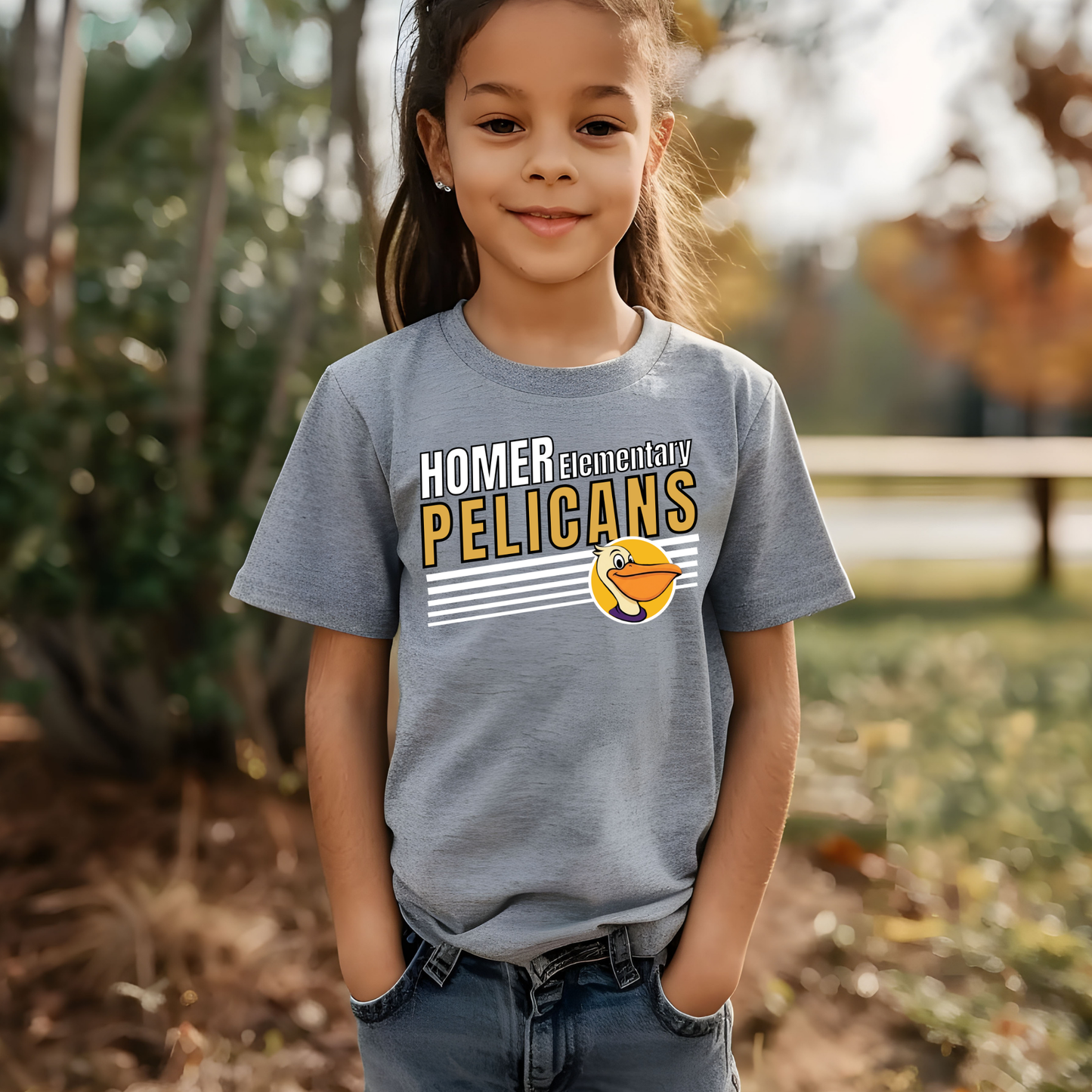 Pelicans Spirit Wear - Homer Elementary School Pelican Unisex Shirt