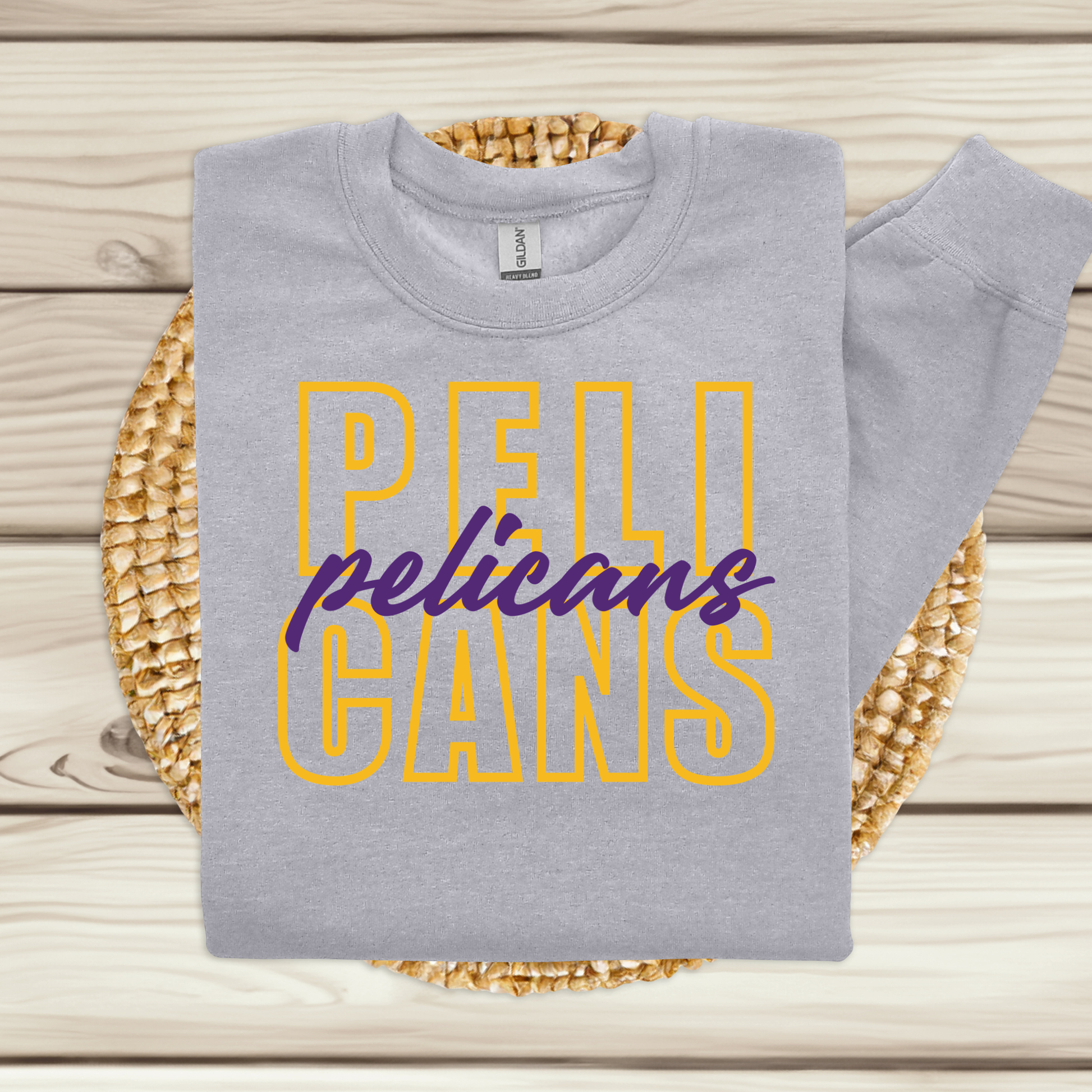 PELICANS Layered Spirit Tee | School Pride Apparel for Students & Teachers