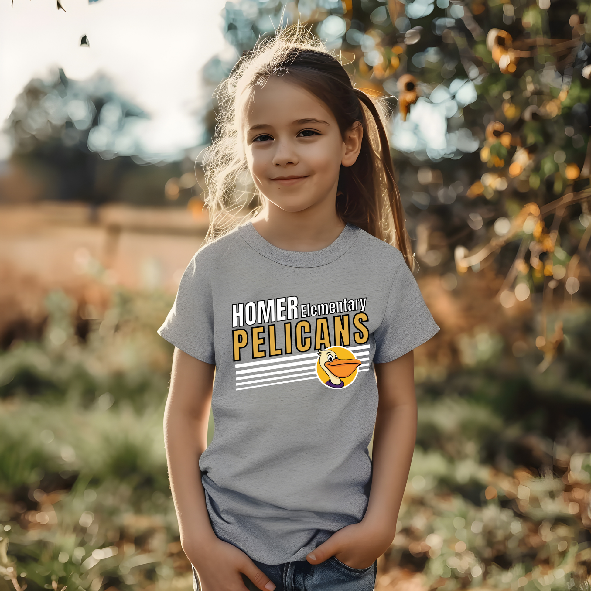Pelicans Spirit Wear - Homer Elementary School Pelican Unisex Shirt