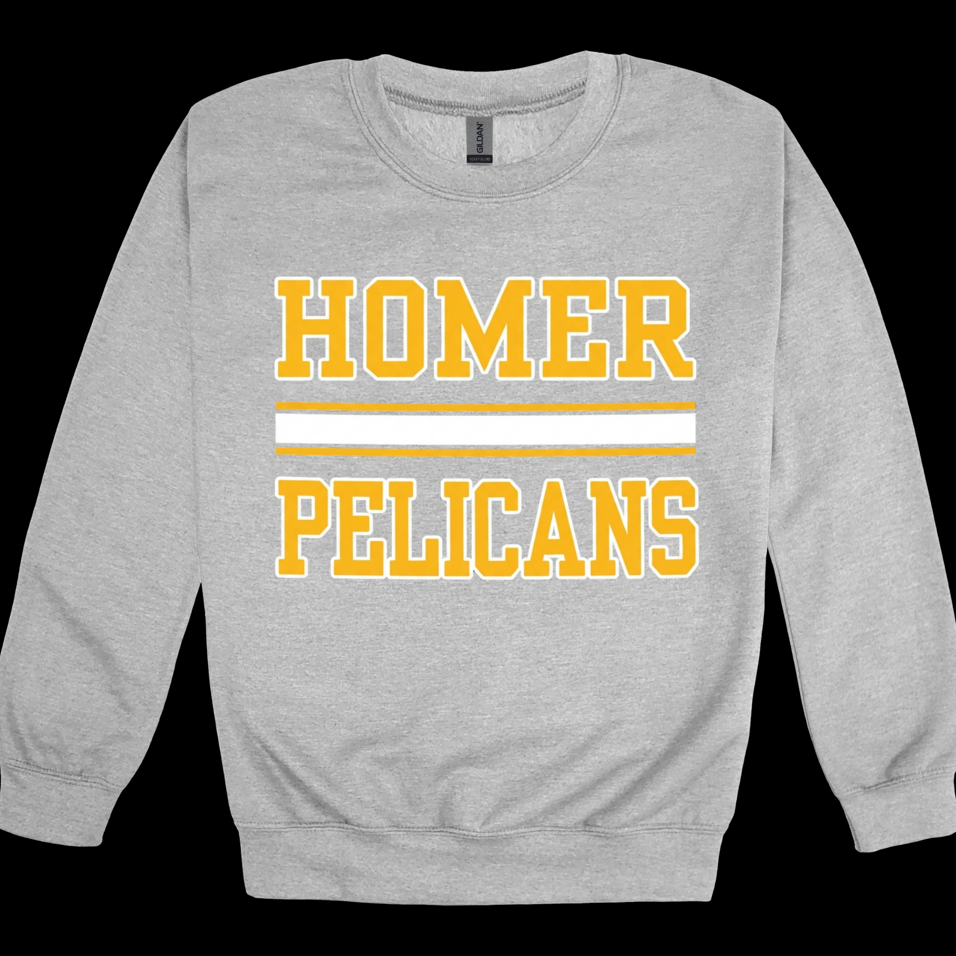 Classic HOMER Pelicans Two-Layer Spirit Tee | Timeless Apparel for Students, Teachers & Families