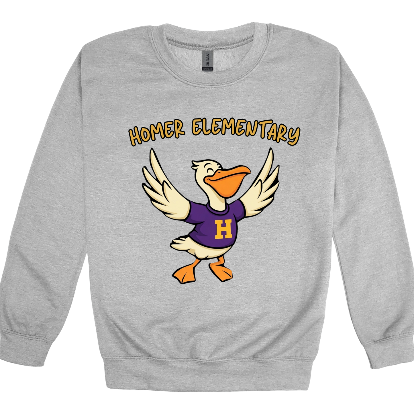 HOMER Pelicans Mascot Spirit Shirt - Homer Elementary Pelicans Graphic Apparel