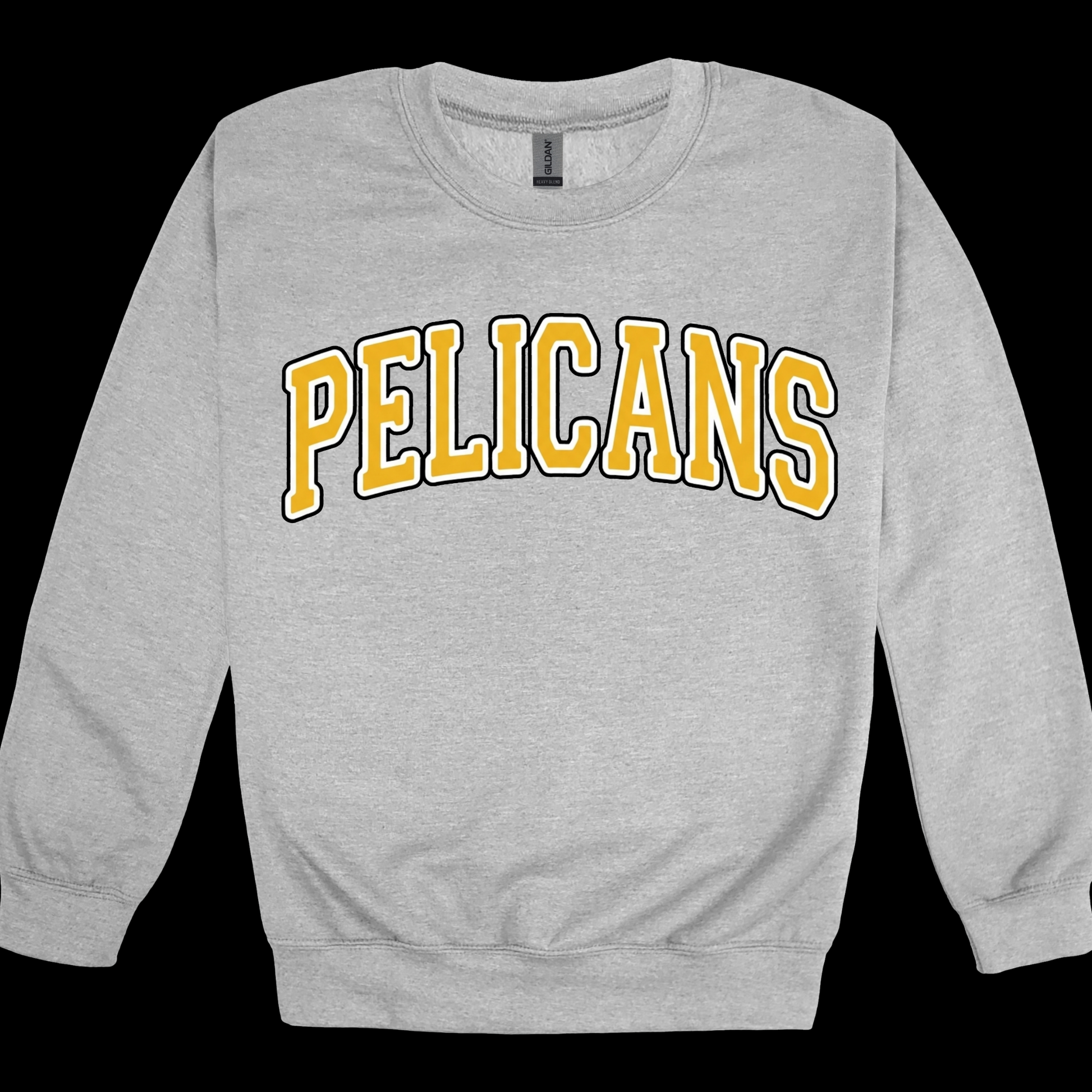 Classic Arch PELICANS Spirit Tee | Collegiate Style Apparel for Students, Teachers & Families