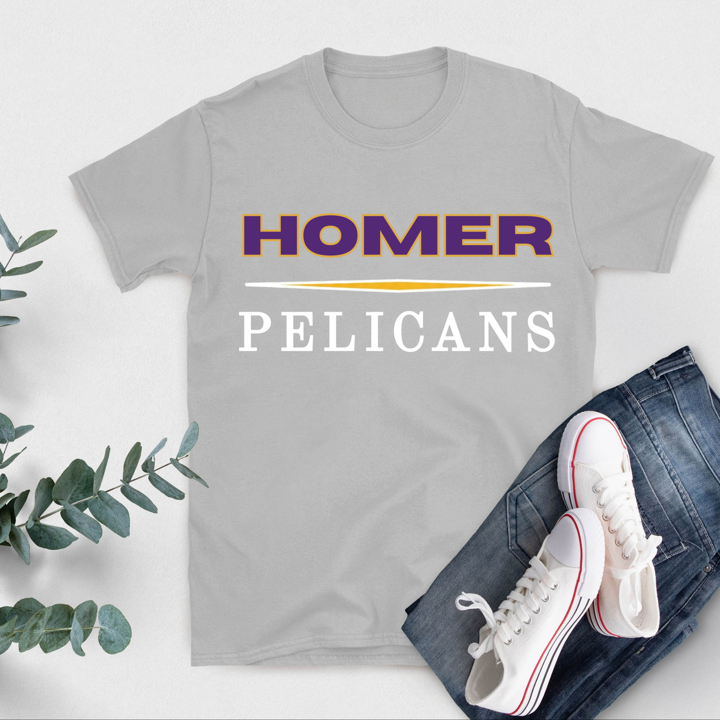HOMER Pelicans School Spirit Shirt | Teacher, Student & District Family Apparel