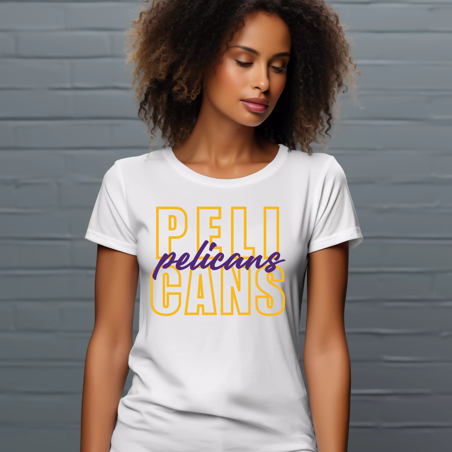 PELICANS Layered Spirit Tee | School Pride Apparel for Students & Teachers