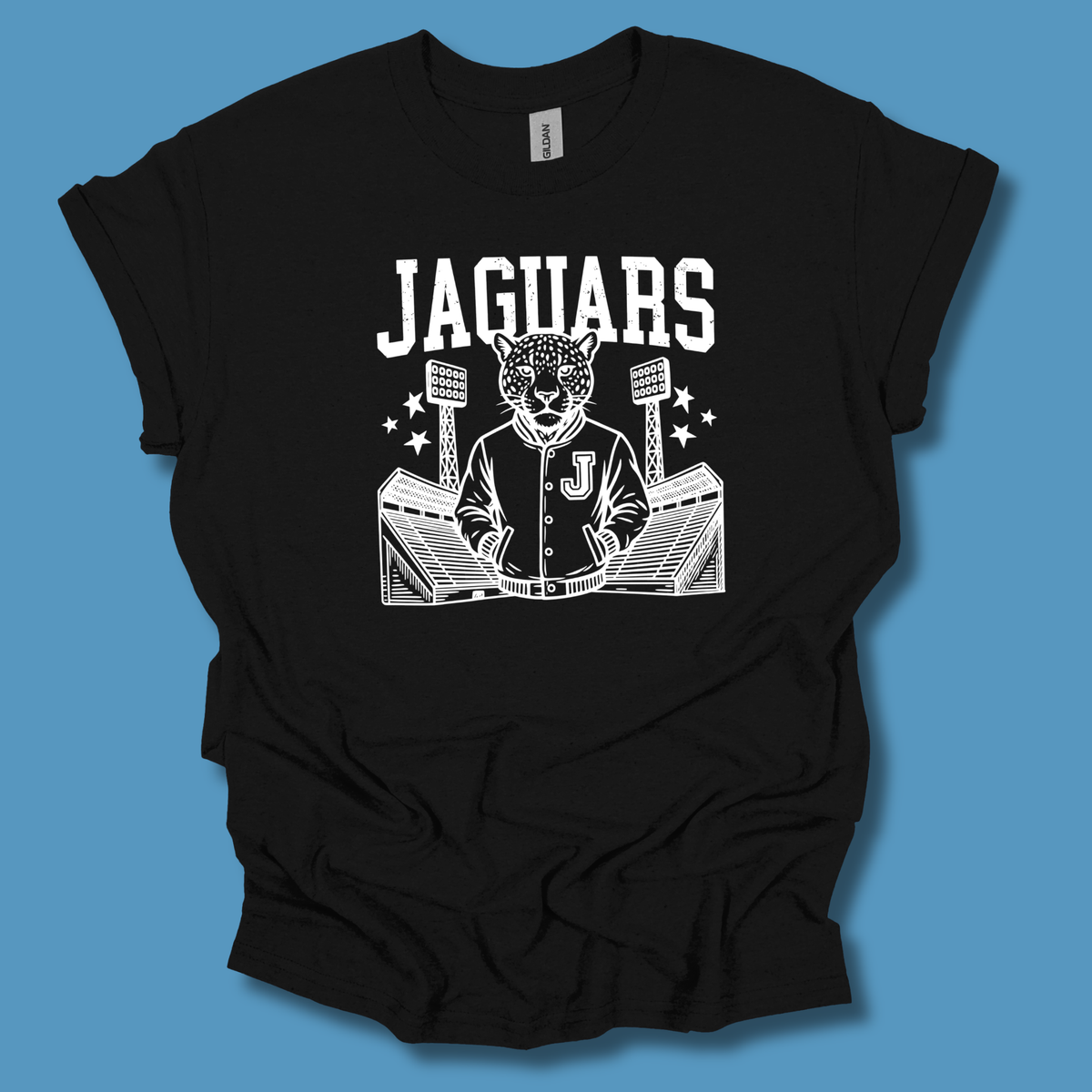 Jaguars Mascot Shirt - Jaguar  Varsity Jacket Football Game Day Spirit T-Shirt
