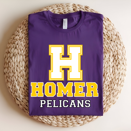 Pelicans Spirit Wear - Homer Pelicans Spirit Wear Shirt