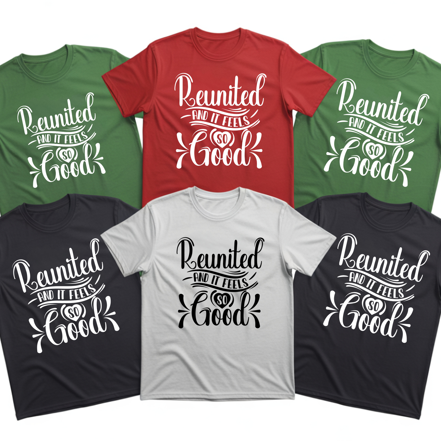 Family Reunion Shirt - Reunited And It Feels So Good Matching Custom Family Tees
