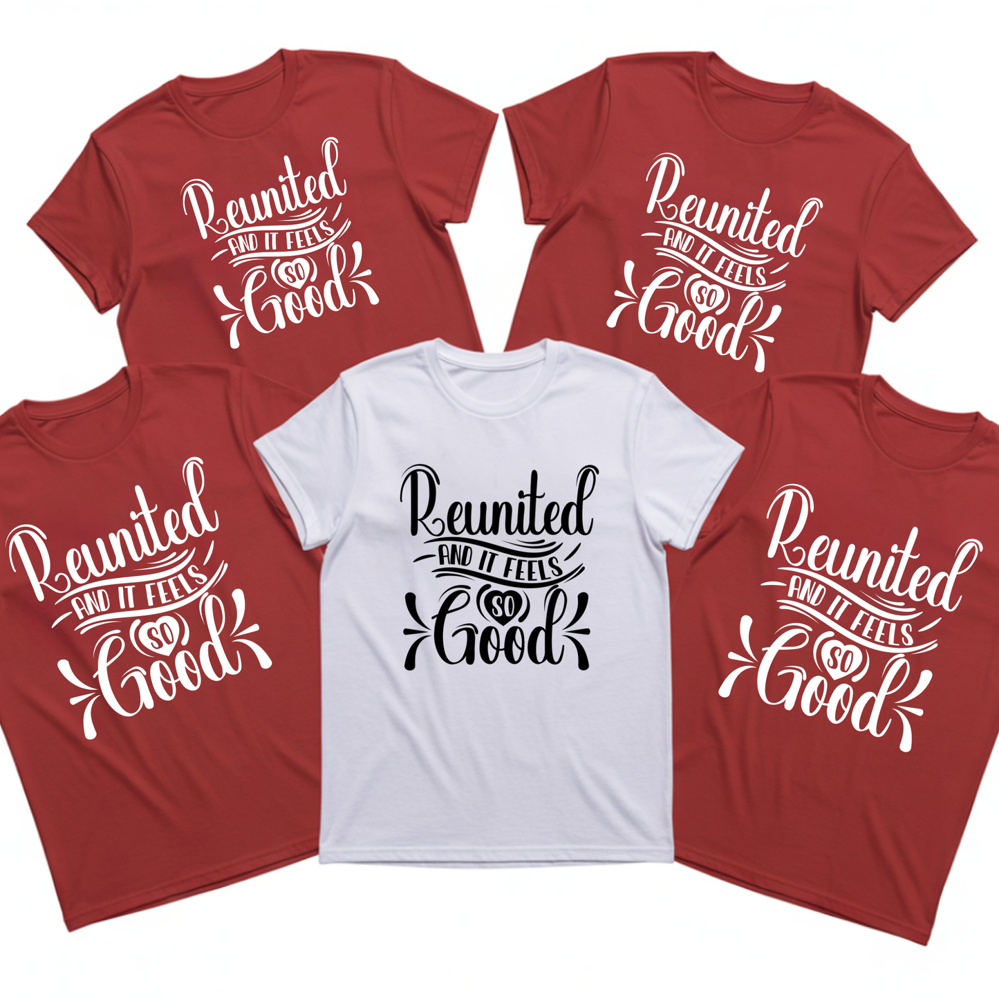 Family Reunion Shirt - Reunited And It Feels So Good Matching Custom Family Tees