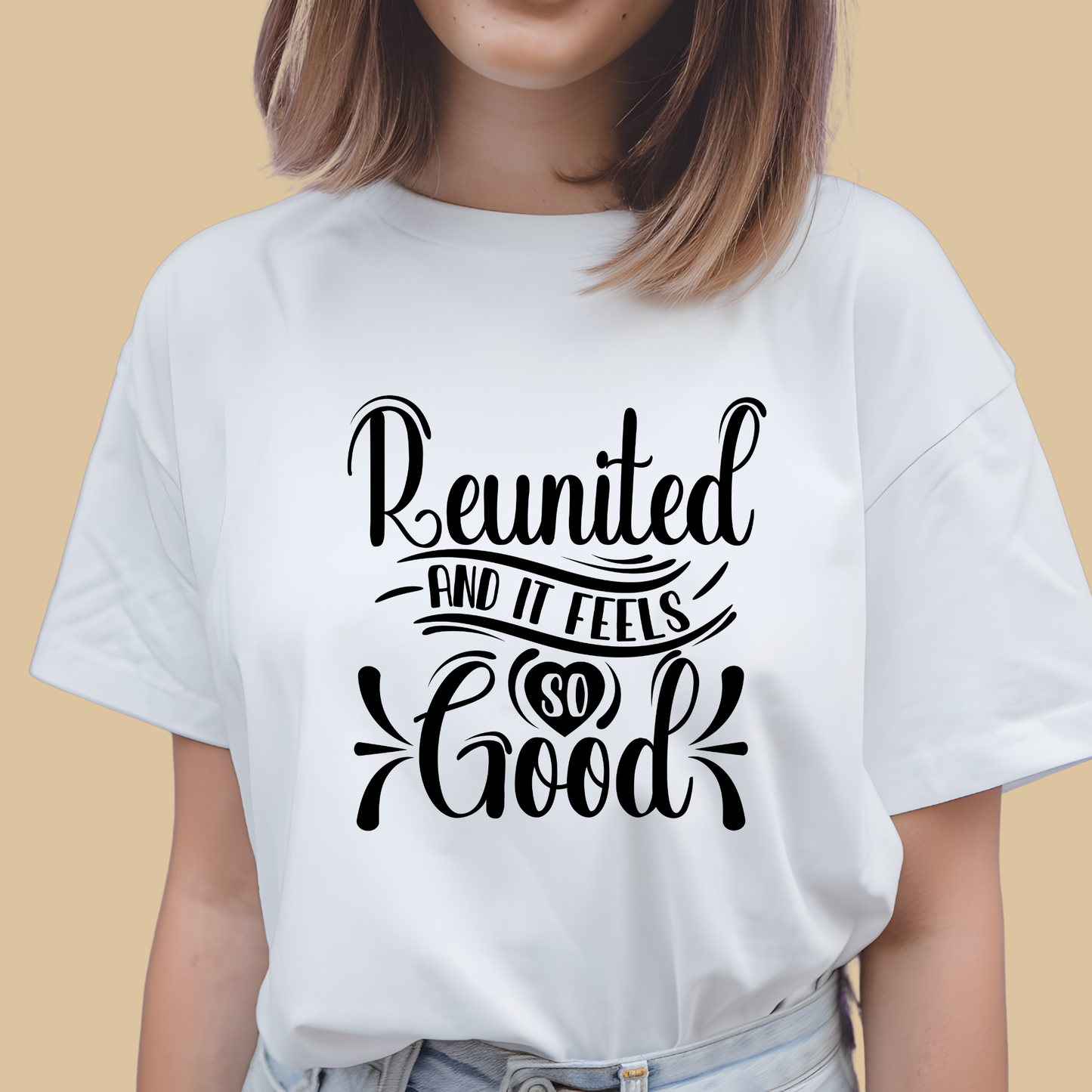 Family Reunion Shirt - Reunited And It Feels So Good Matching Custom Family Tees