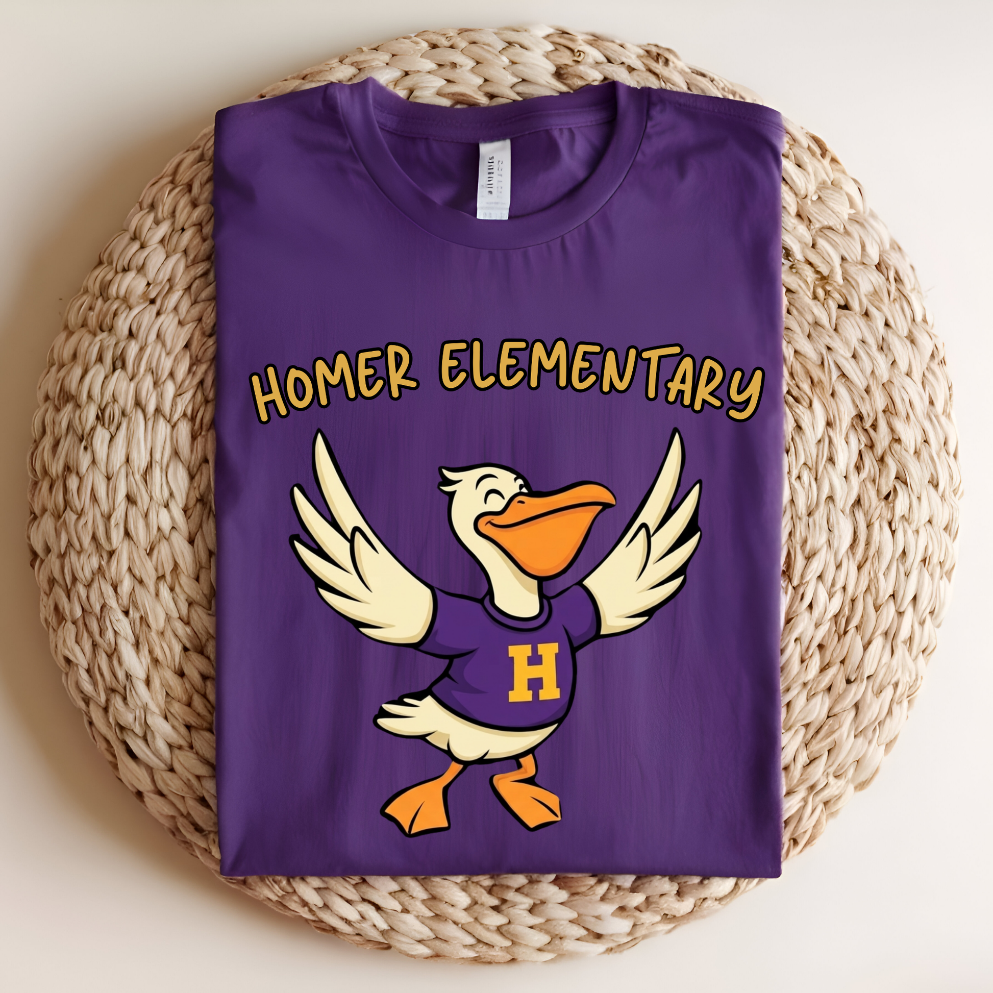 HOMER Pelicans Mascot Spirit Shirt - Homer Elementary Pelicans Graphic Apparel