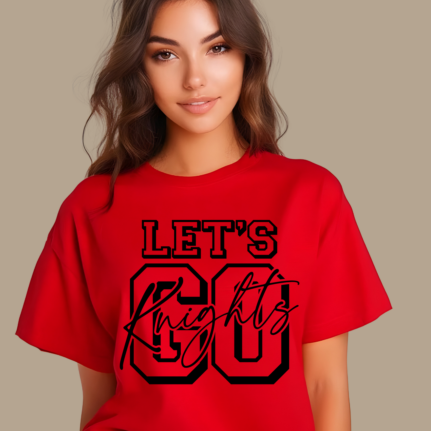 Knights School Spirit Shirt - Let's Go Knights - Rep the Knights