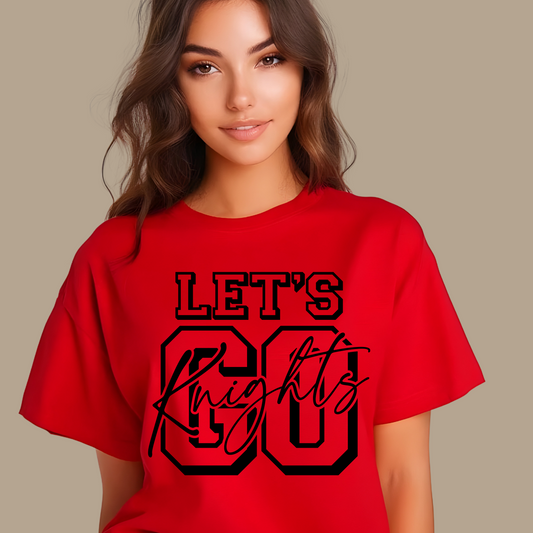 Knights School Spirit Shirt - Let's Go Knights - Rep the Knights