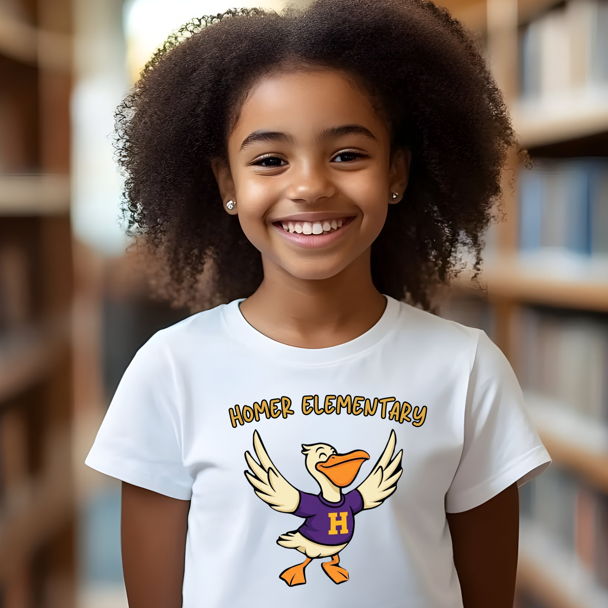 HOMER Pelicans Mascot Spirit Shirt - Homer Elementary Pelicans Graphic Apparel