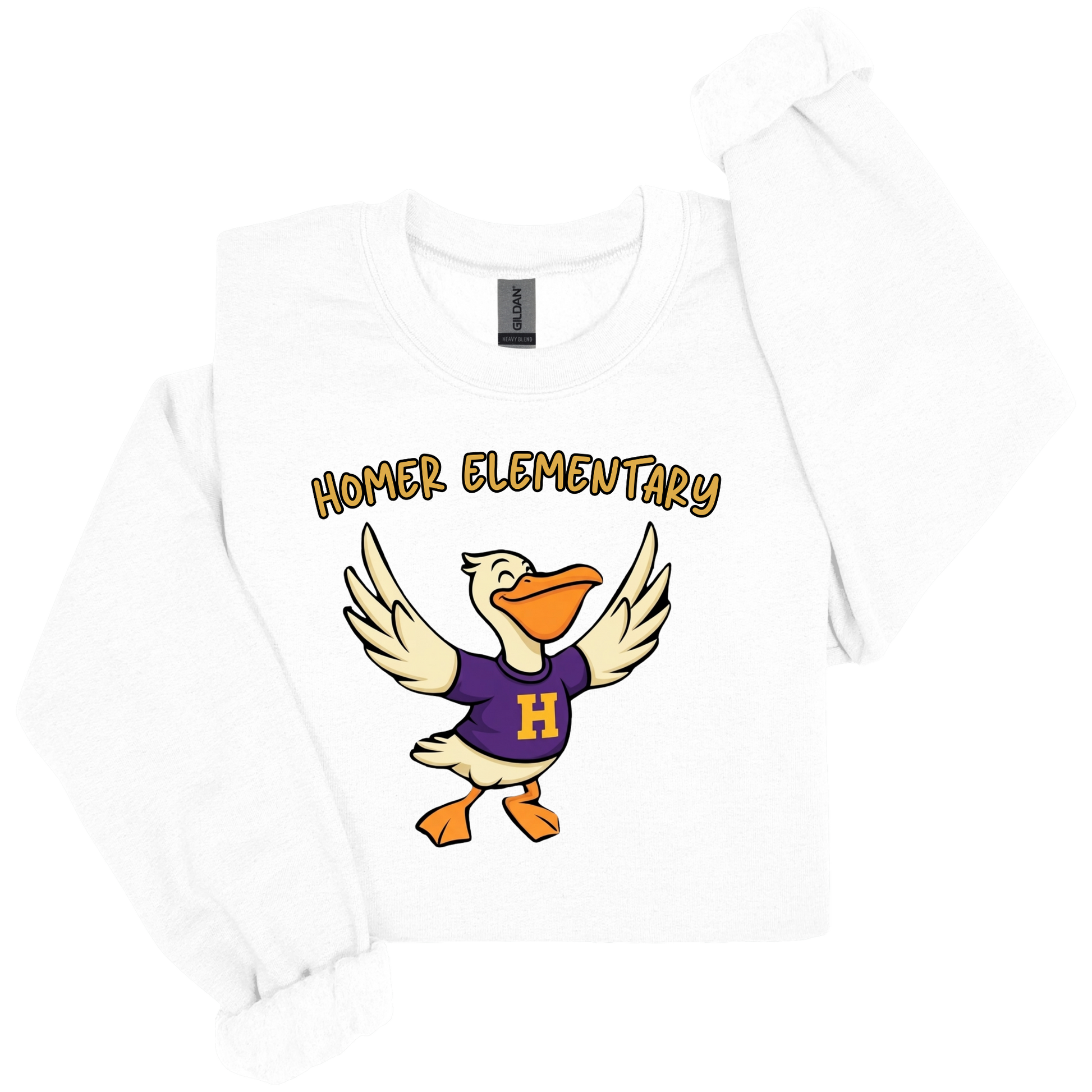 HOMER Pelicans Mascot Spirit Shirt - Homer Elementary Pelicans Graphic Apparel