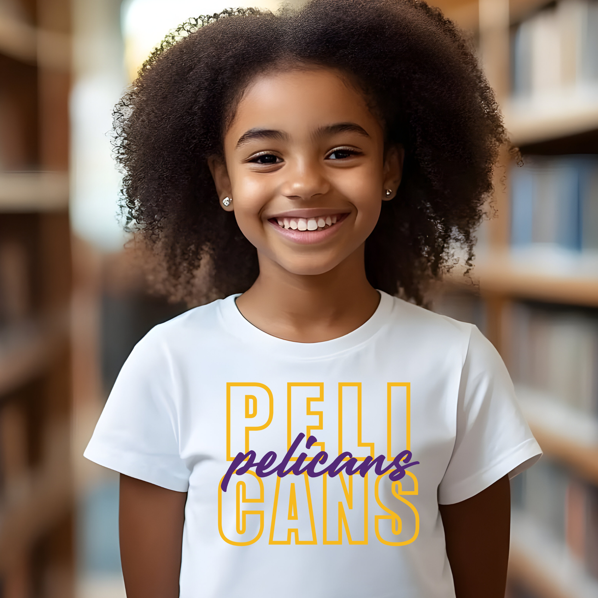 PELICANS Layered Spirit Tee | School Pride Apparel for Students & Teachers