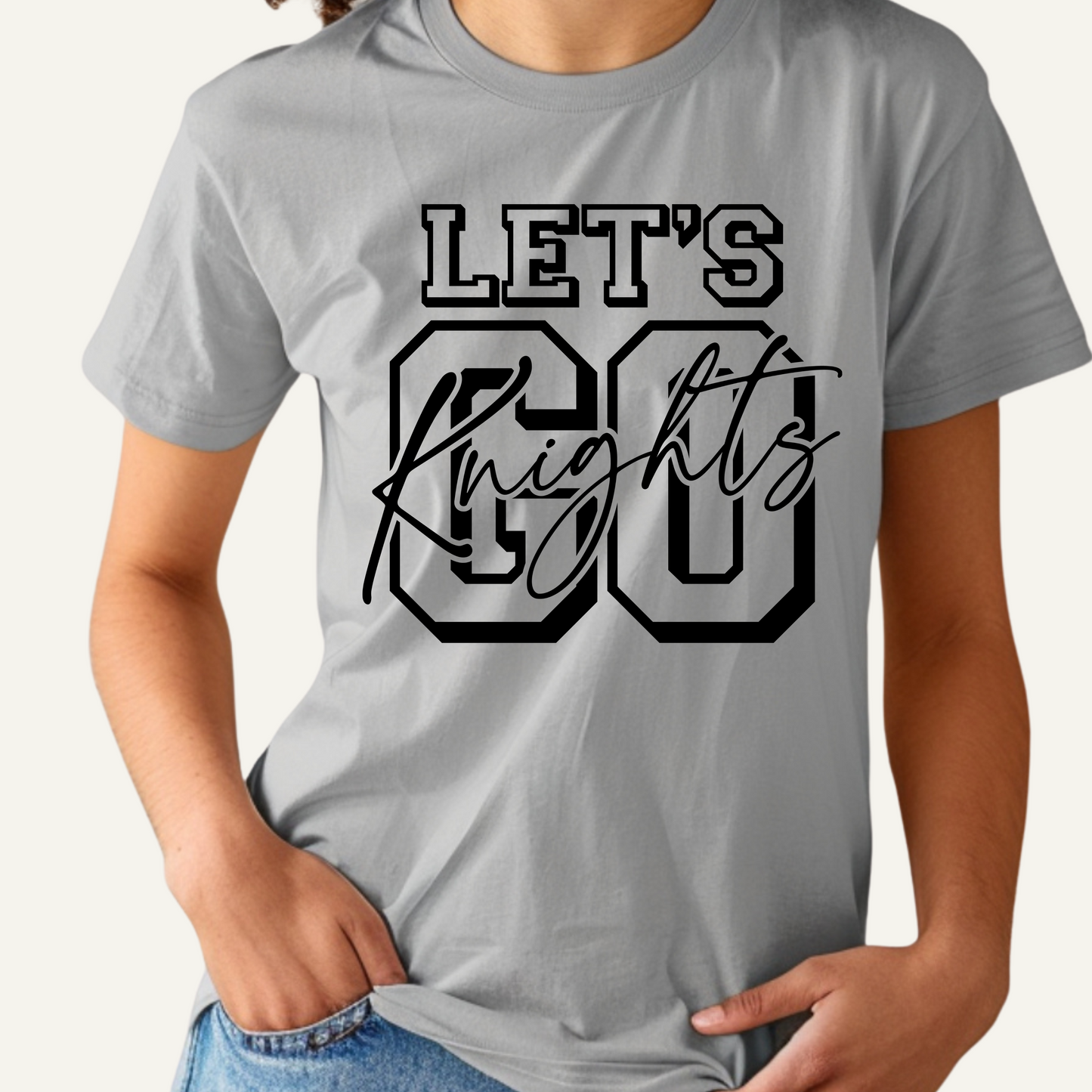Knights School Spirit Shirt - Let's Go Knights - Rep the Knights