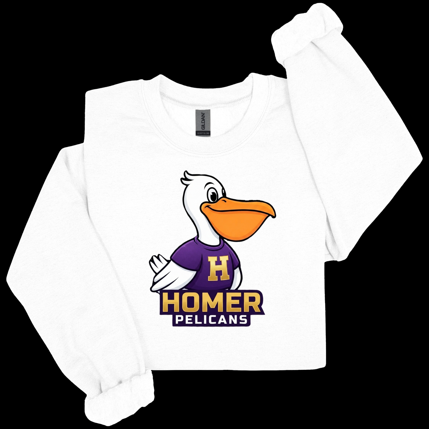 Official HOMER Pelicans Mascot Spirit Tee | Apparel for Students, Teachers & Families