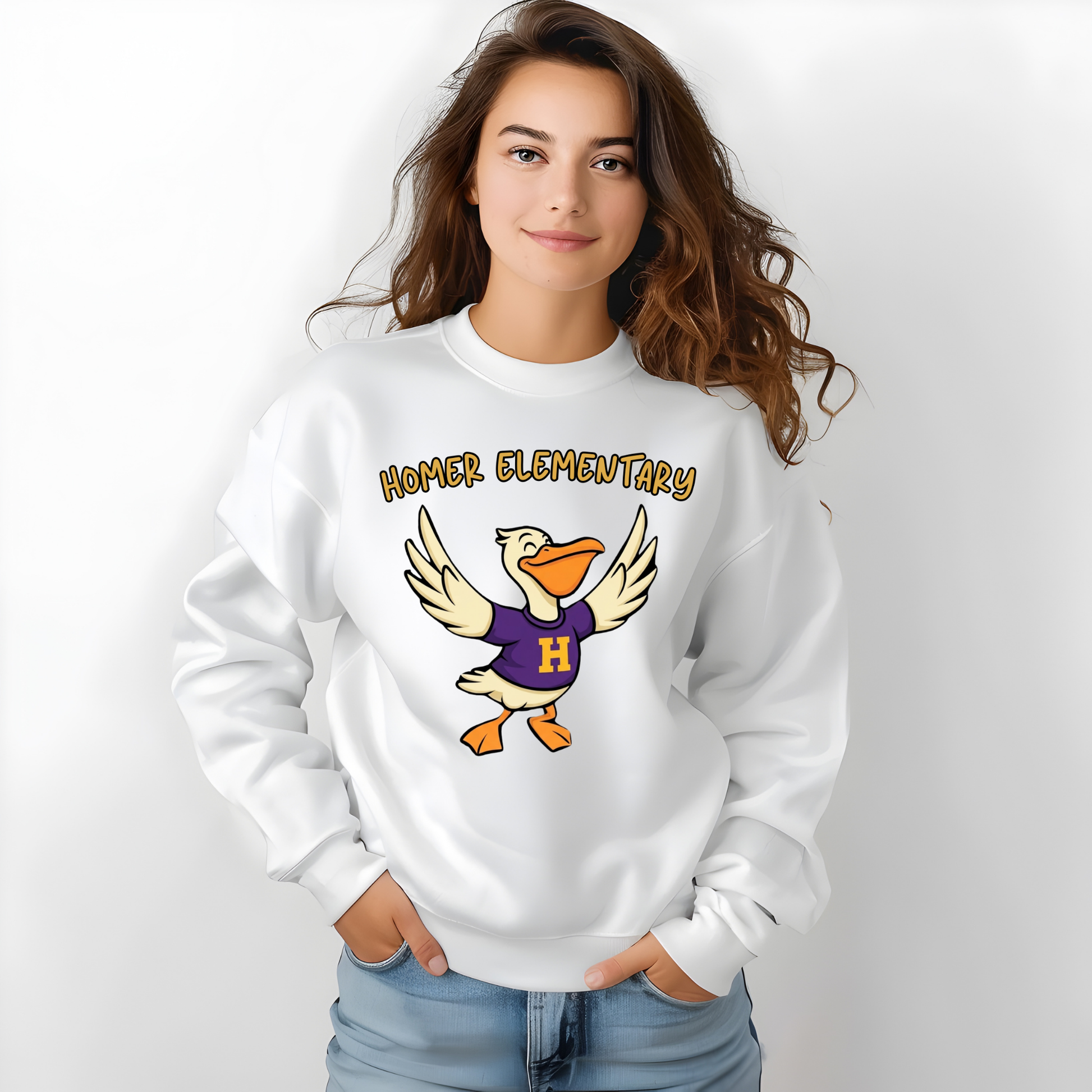 HOMER Pelicans Mascot Spirit Shirt - Homer Elementary Pelicans Graphic Apparel