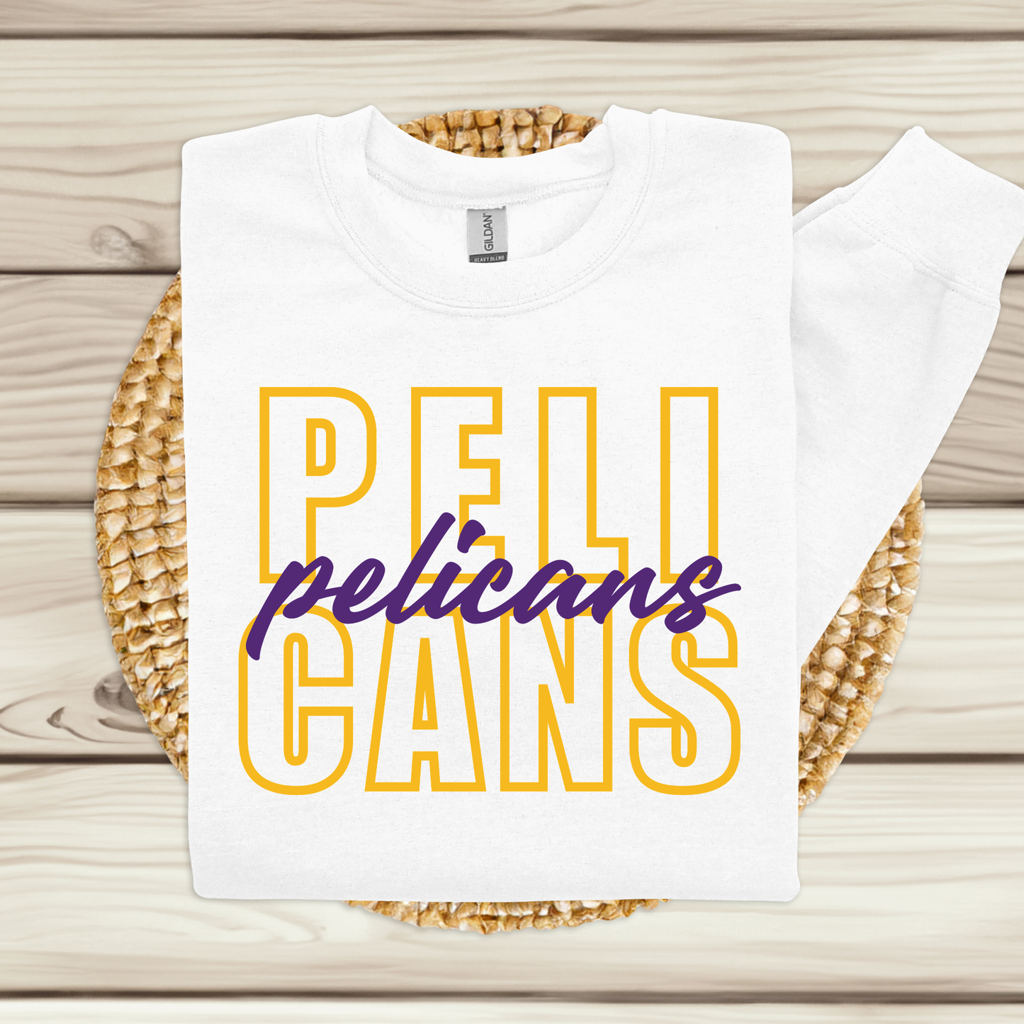PELICANS Layered Spirit Tee | School Pride Apparel for Students & Teachers