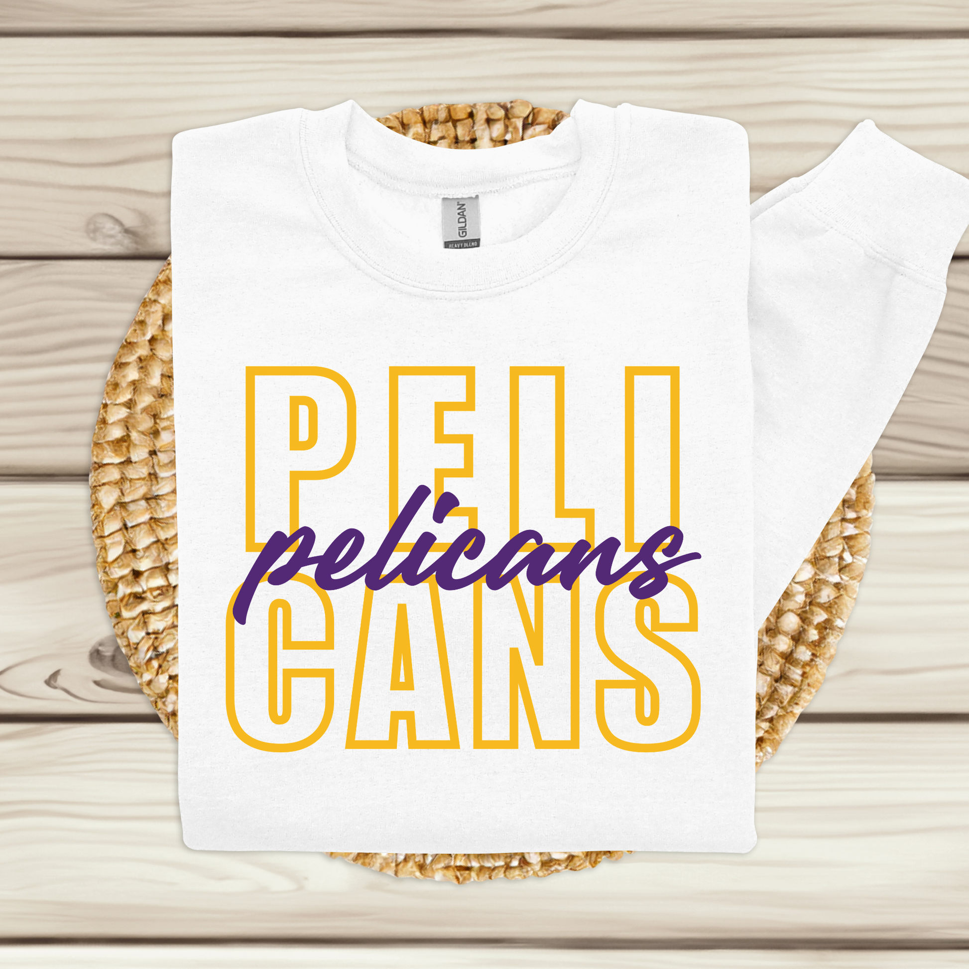 PELICANS Layered Spirit Tee | School Pride Apparel for Students & Teachers