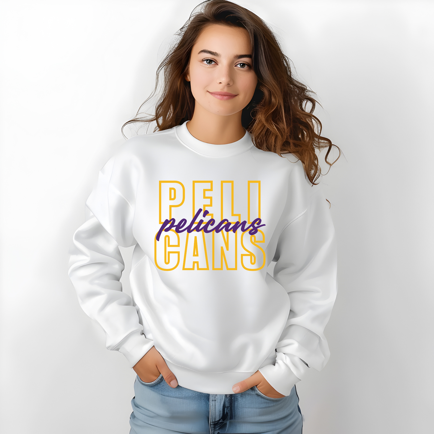 PELICANS Layered Spirit Tee | School Pride Apparel for Students & Teachers