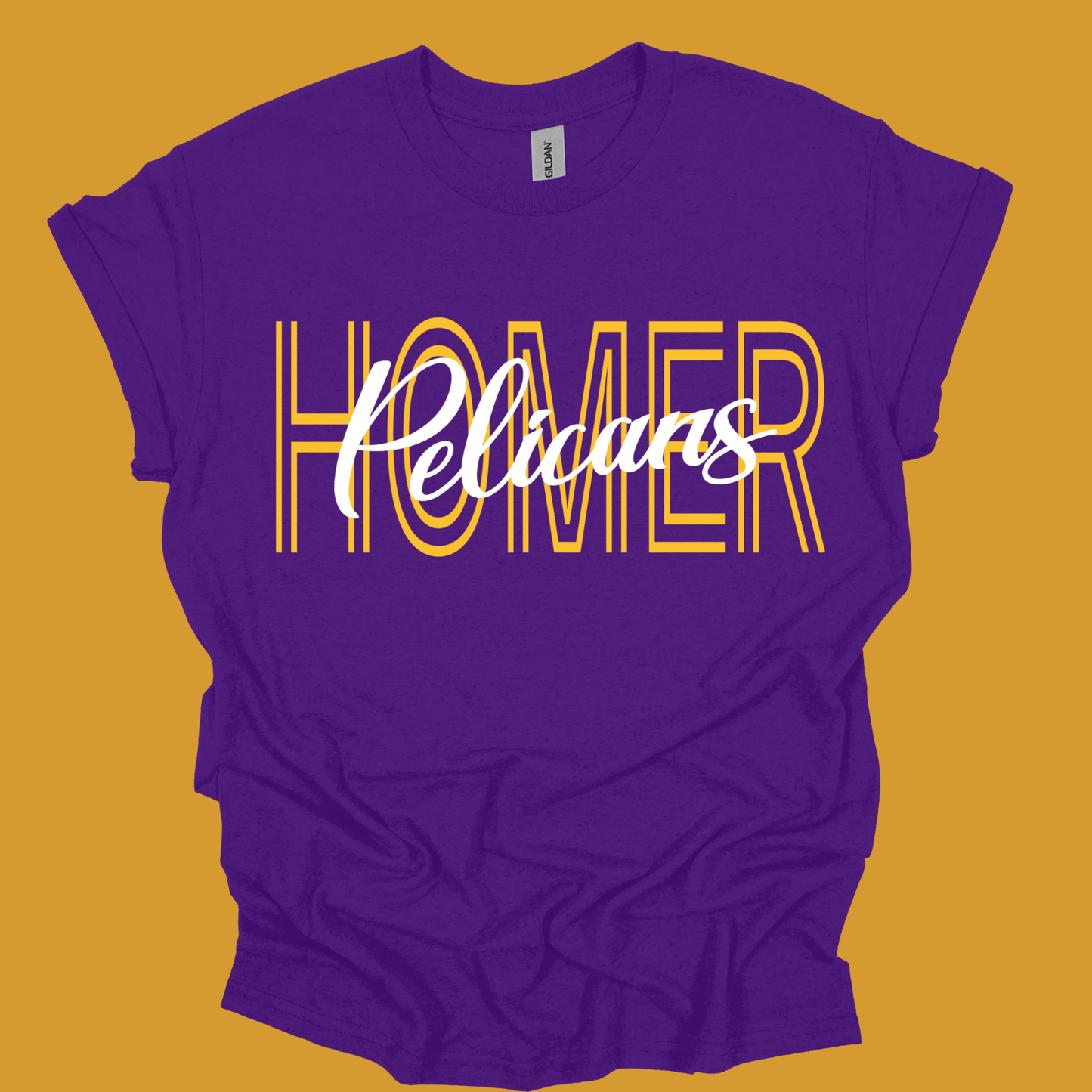 HOMER Pelicans School Spirit Tee | Modern Graphic Apparel for Students, Teachers & Families